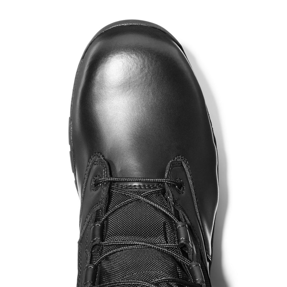 Botas Masculino - Timberland Pro Valor™ Duty 6\" Side-Zip Comp Toe - QOYNE7932 - Pretas